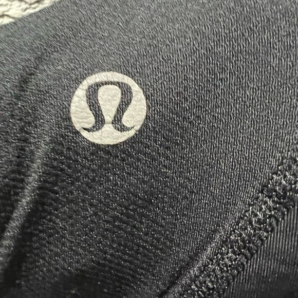 lululemon athletica Black Leggings with Light purple Striped Waistband - Picture 3 of 6